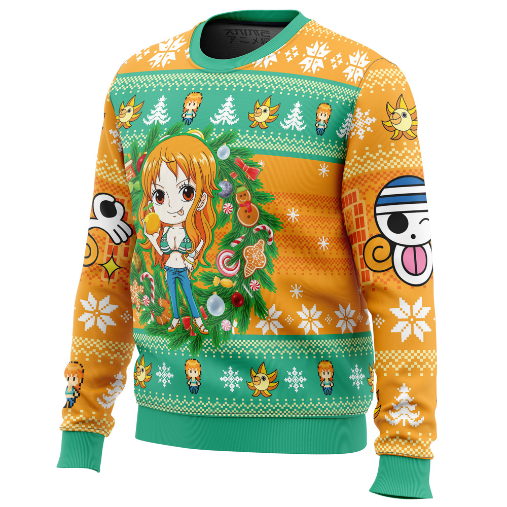 Christmas Nami One Piece Ugly Christmas Sweater- Best Christmas Gifts 2023