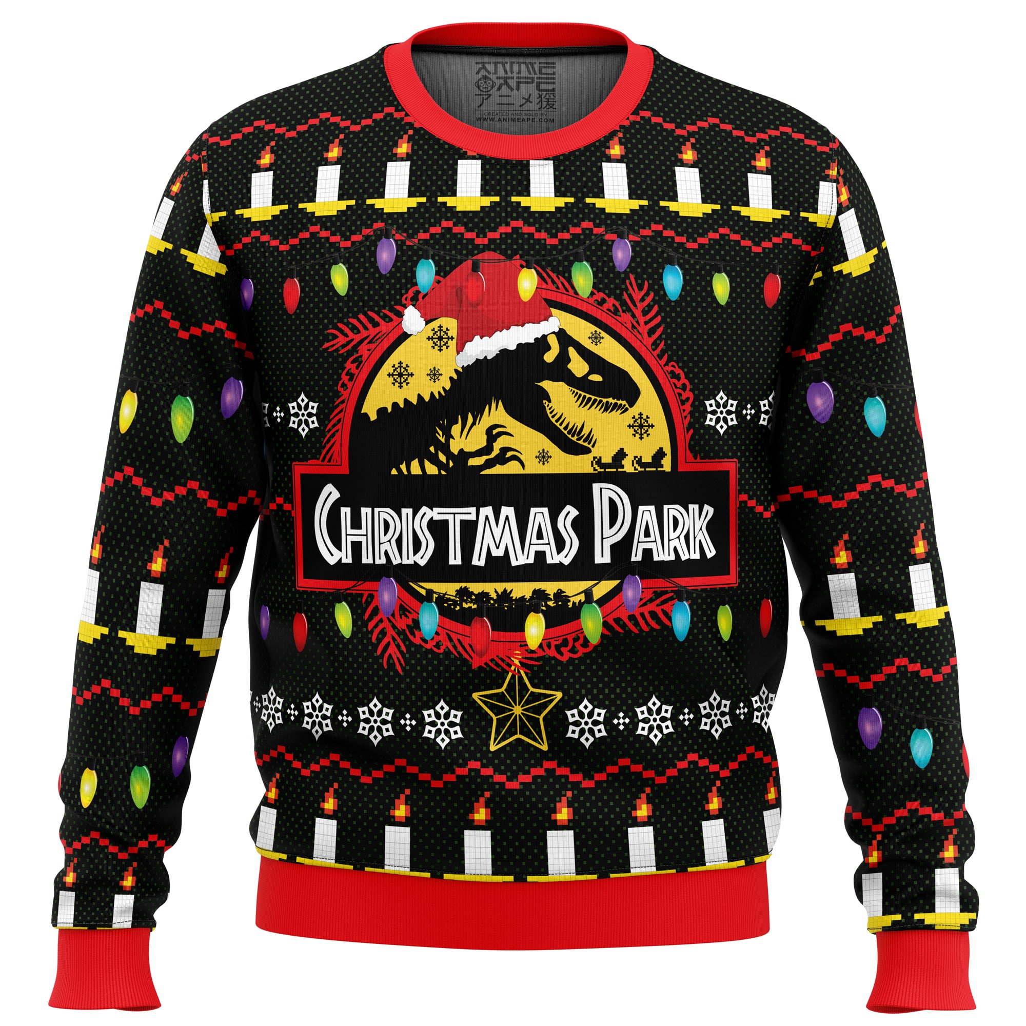 Christmas Park Jurassic Park Ugly Christmas Sweater- Best Christmas Gifts 2023