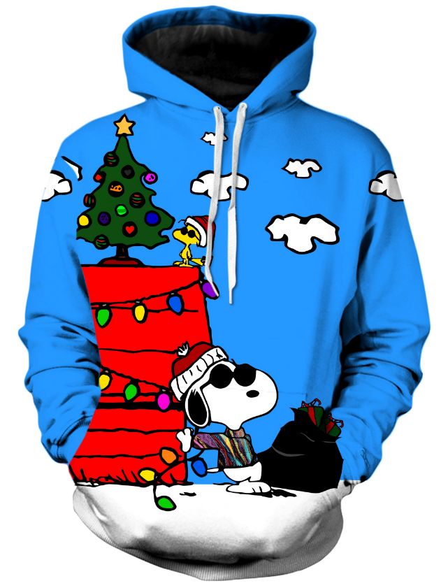 Christmas Snoopy Funny Pullover And Zipped