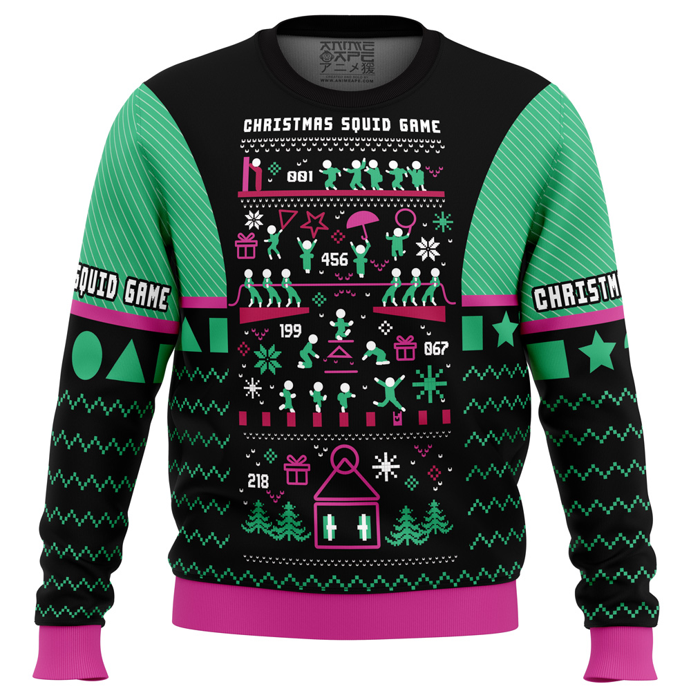 Christmas Squid Game Ugly Christmas Sweater- Best Christmas Gifts 2023