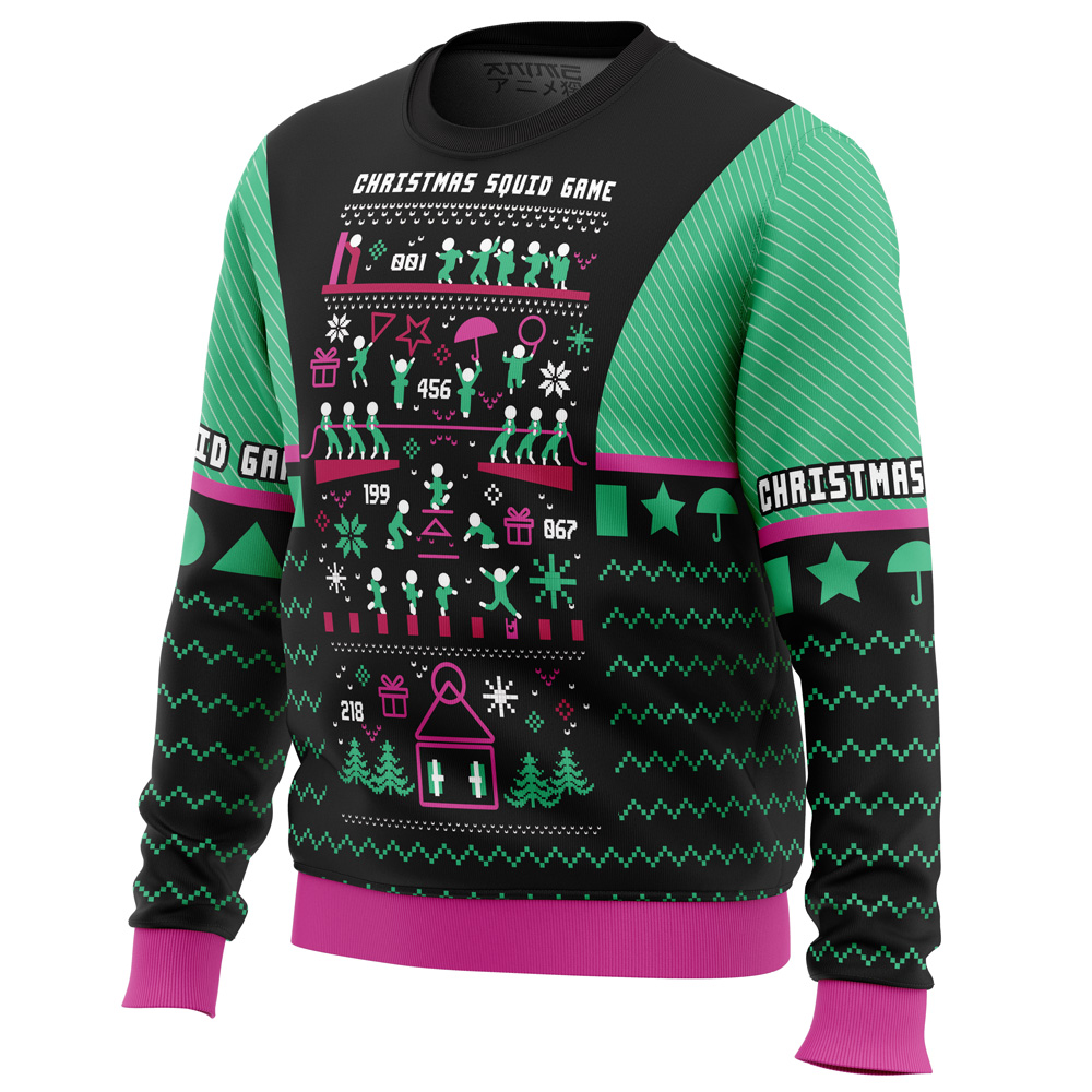 Christmas Squid Game Ugly Christmas Sweater- Best Christmas Gifts 2023