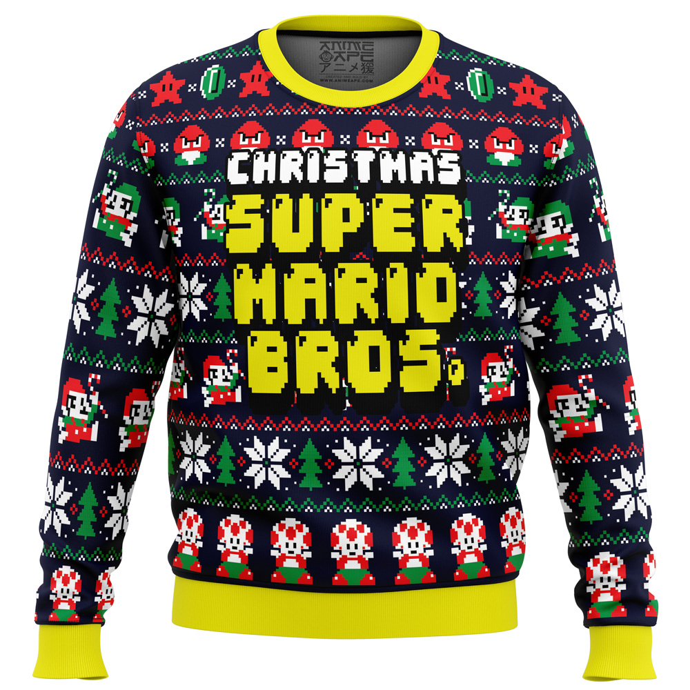 Christmas Super Mario Bros. Ugly Christmas Sweater- Best Christmas Gifts 2023