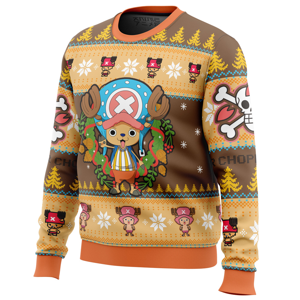 Christmas Tony Chopper One Piece Ugly Christmas Sweater- Best Christmas Gifts 2023