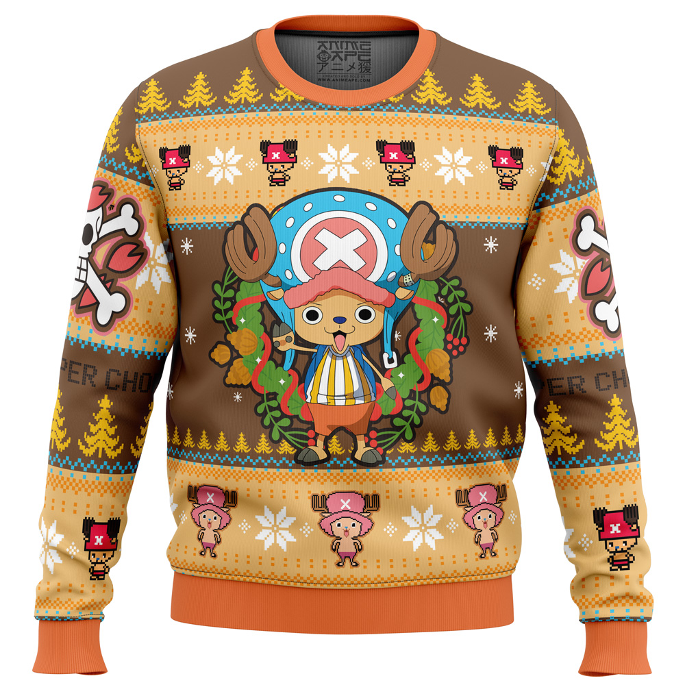 Christmas Tony Chopper One Piece Ugly Christmas Sweater- Best Christmas Gifts 2023