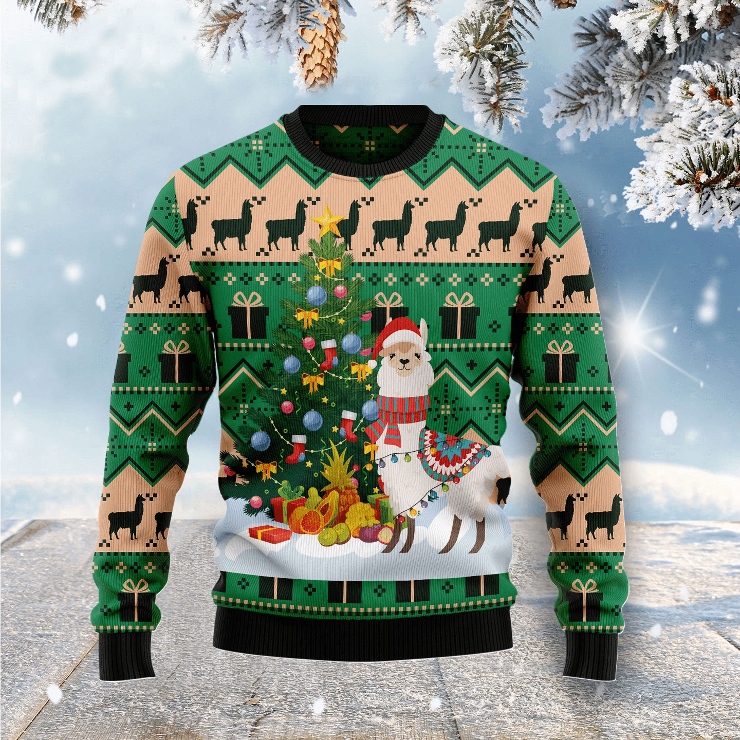 Christmas Tree Llama Christmas Ugly Christmas Sweater- Best Christmas Gifts 2023