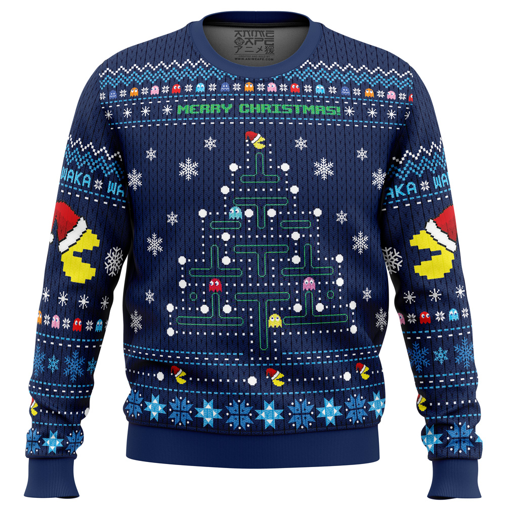 Christmas Tree Pac-Man Christmas Sweater- Best Christmas Gifts 2023