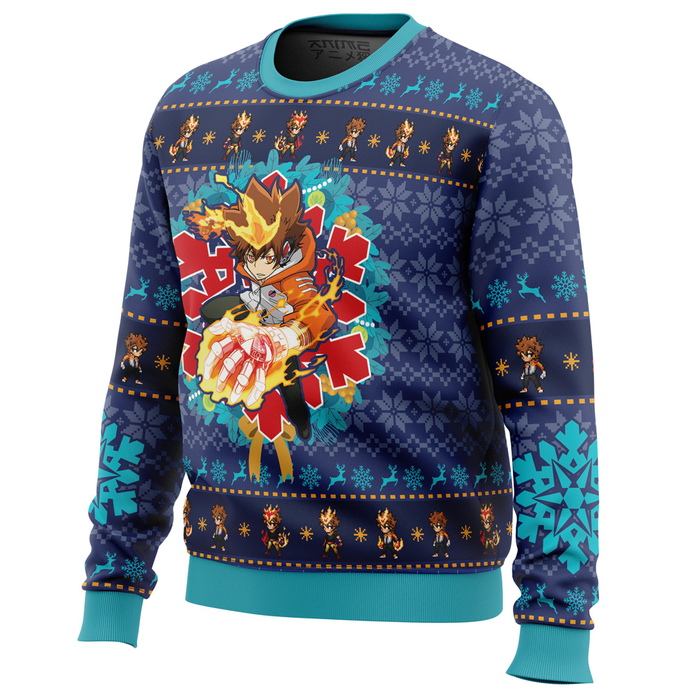 Christmas Tsunayoshi Sawada Kateyo Hitman Reborn Ugly Christmas Sweater- Best Christmas Gifts 2023