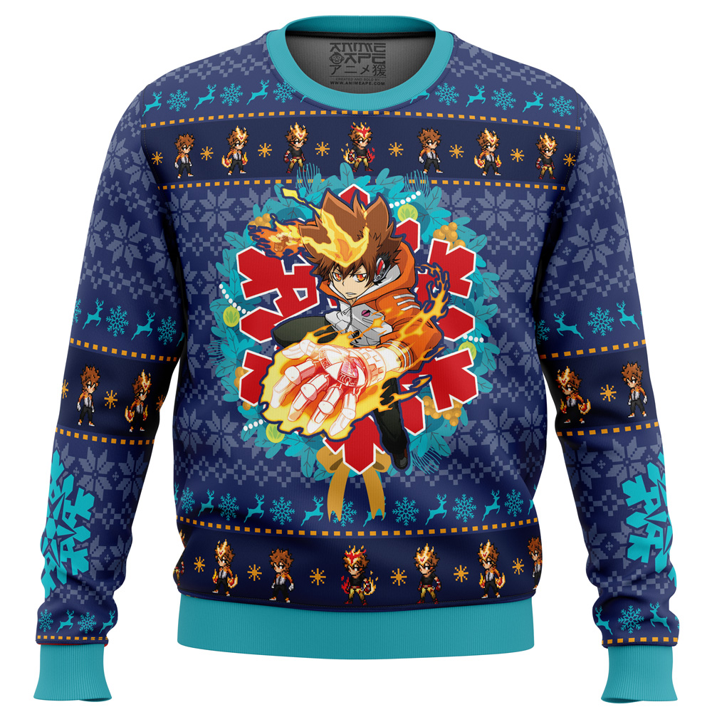 Christmas Tsunayoshi Sawada Kateyo Hitman Reborn Ugly Christmas Sweater- Best Christmas Gifts 2023