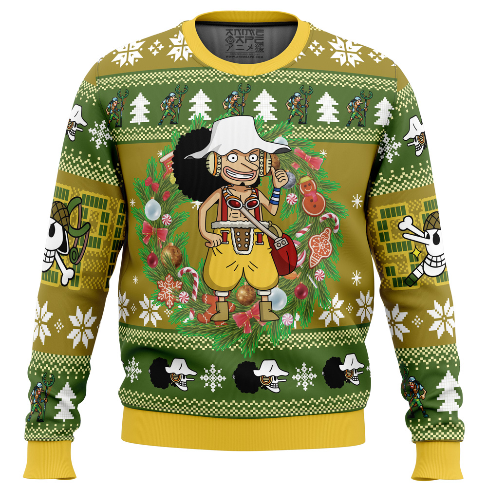 Christmas Usopp One Piece Ugly Christmas Sweater- Best Christmas Gifts 2023