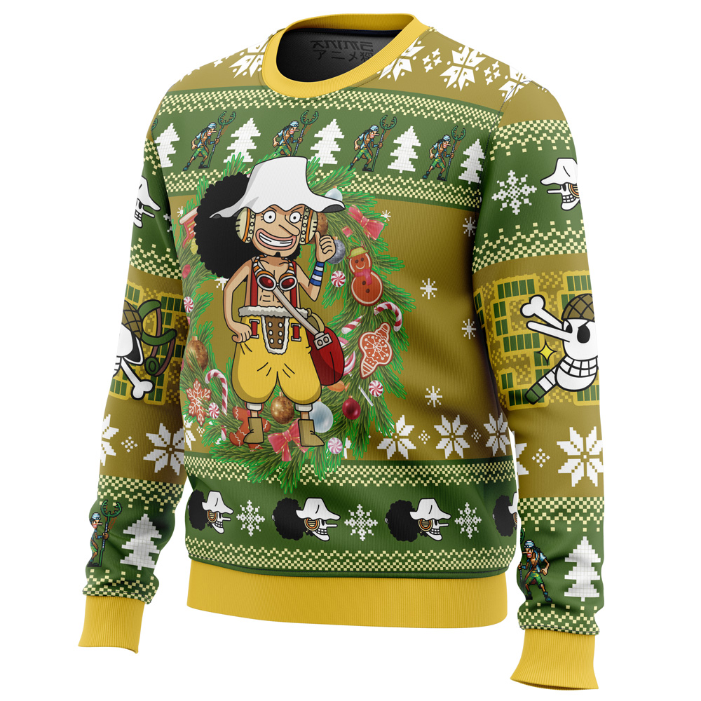 Christmas Usopp One Piece Ugly Christmas Sweater- Best Christmas Gifts 2023