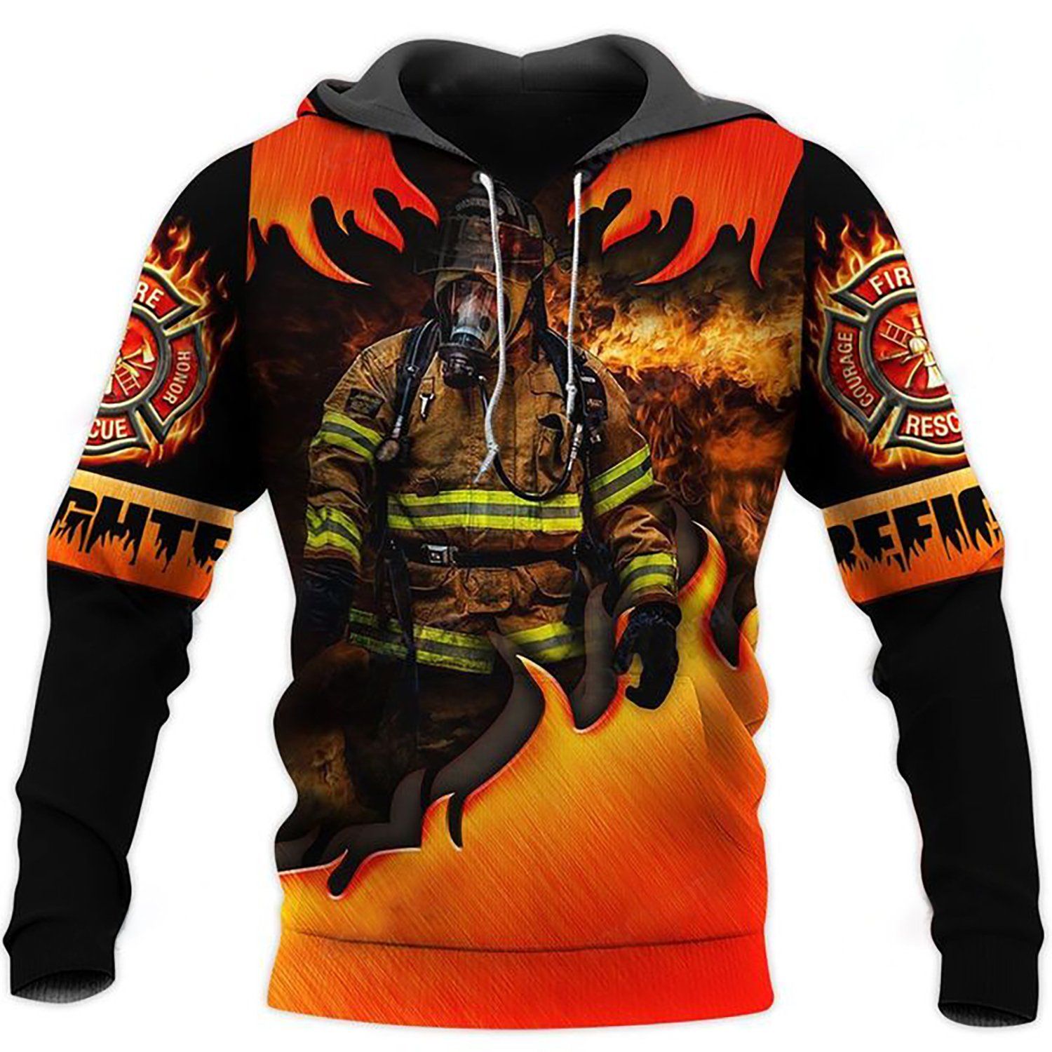 Classic Firefighter 3D Hoodie