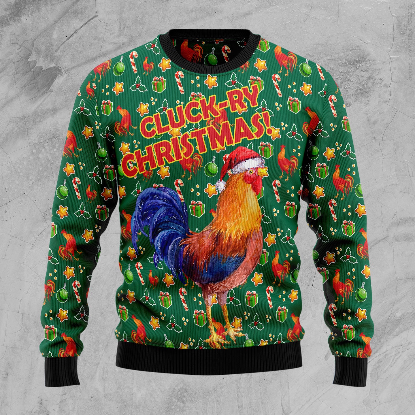 Cluck-ry Christmas Ugly Christmas Sweater- Best Christmas Gifts 2023