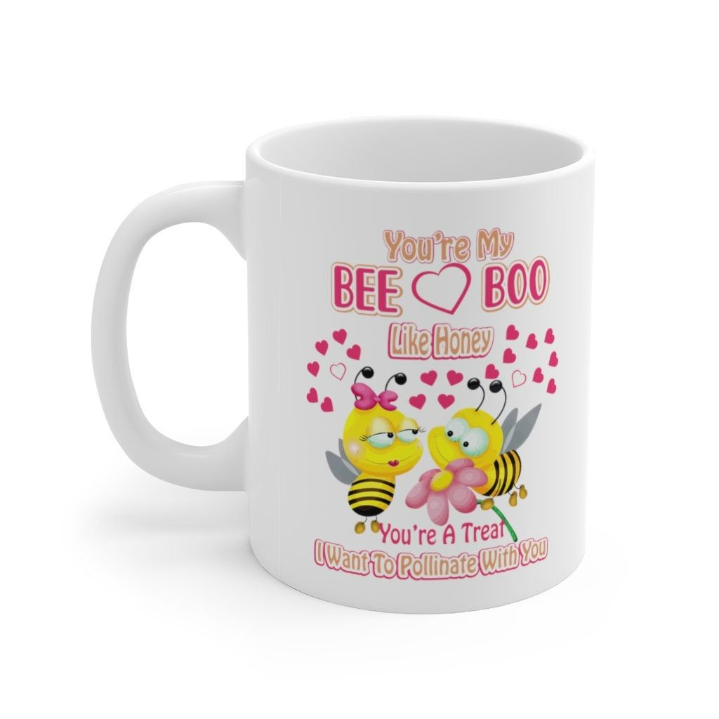 Coffee Valentines Day Honey Bees Mug