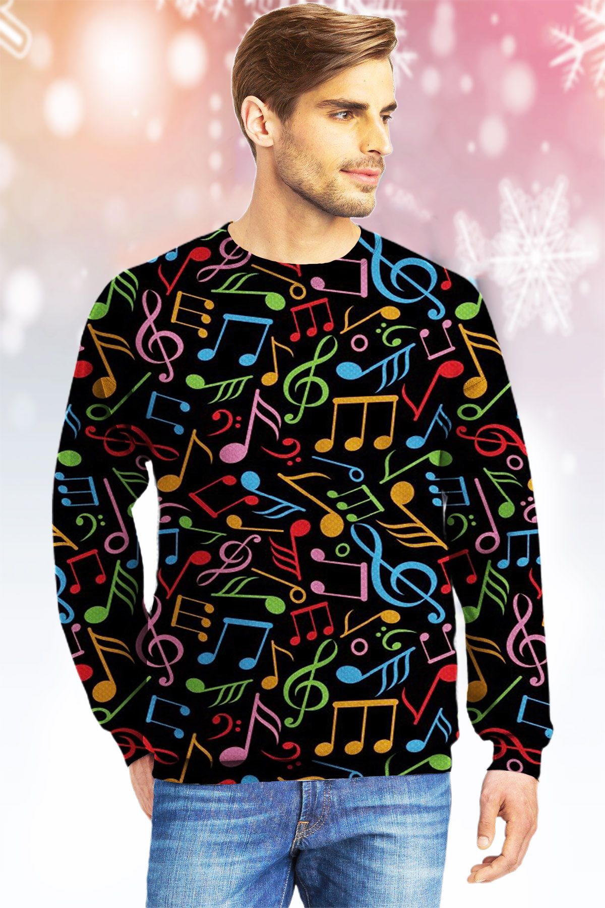 Colorful Music Note KVH Ugly Christmas Sweater- Best Christmas Gifts 2023