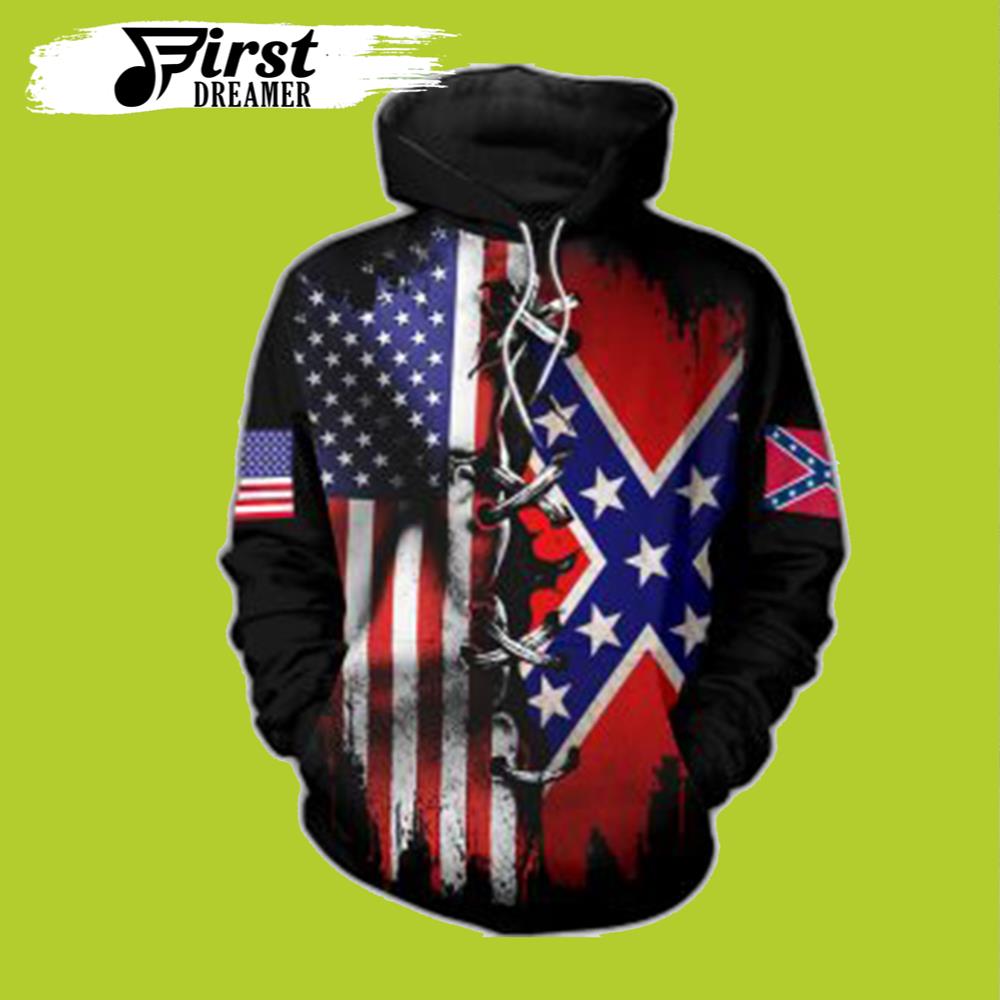 Confederate Flag Hoodie  Clothes Rebel Flag Hoodies