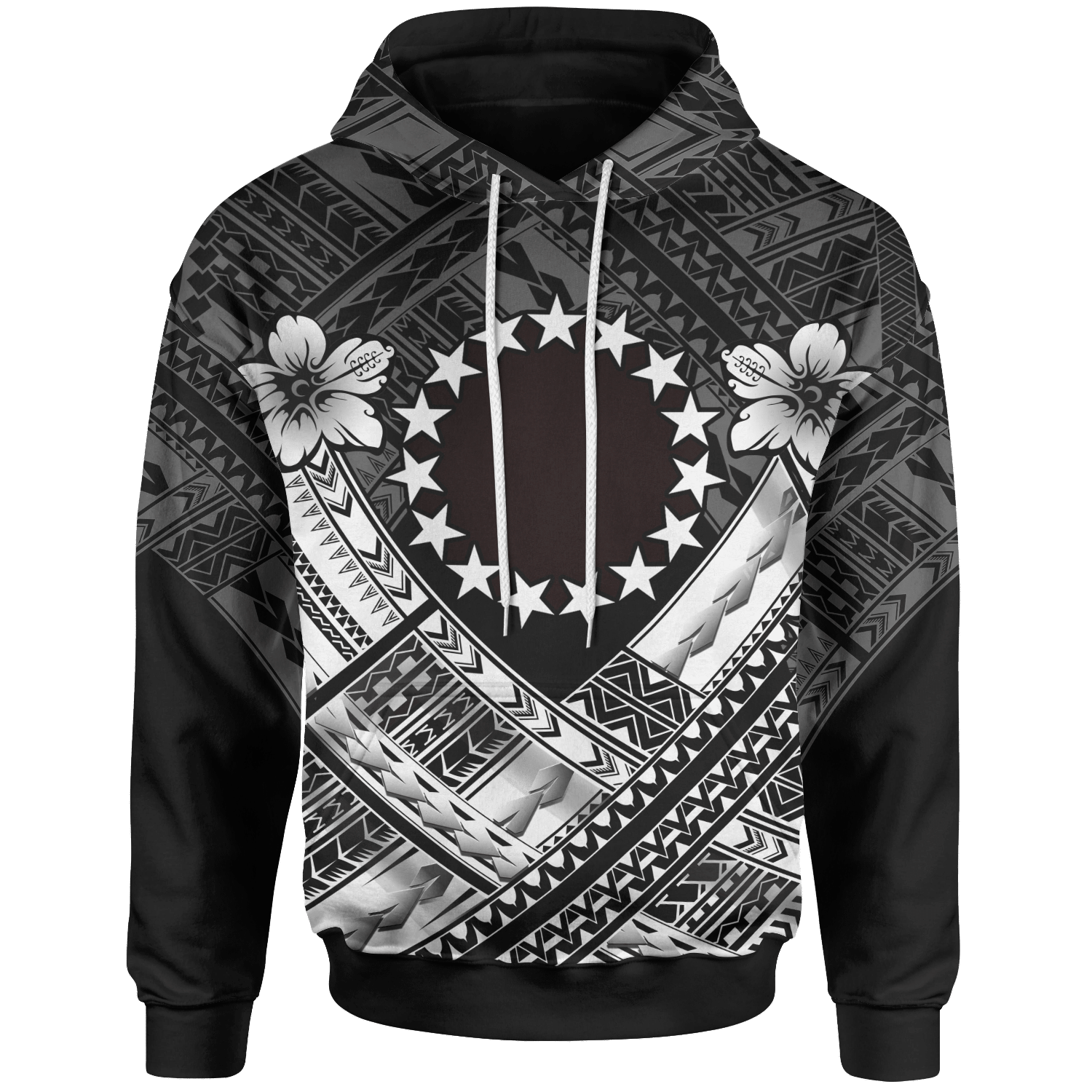 Cook Islands Polynesian White Cool Unisex 3D Hoodie