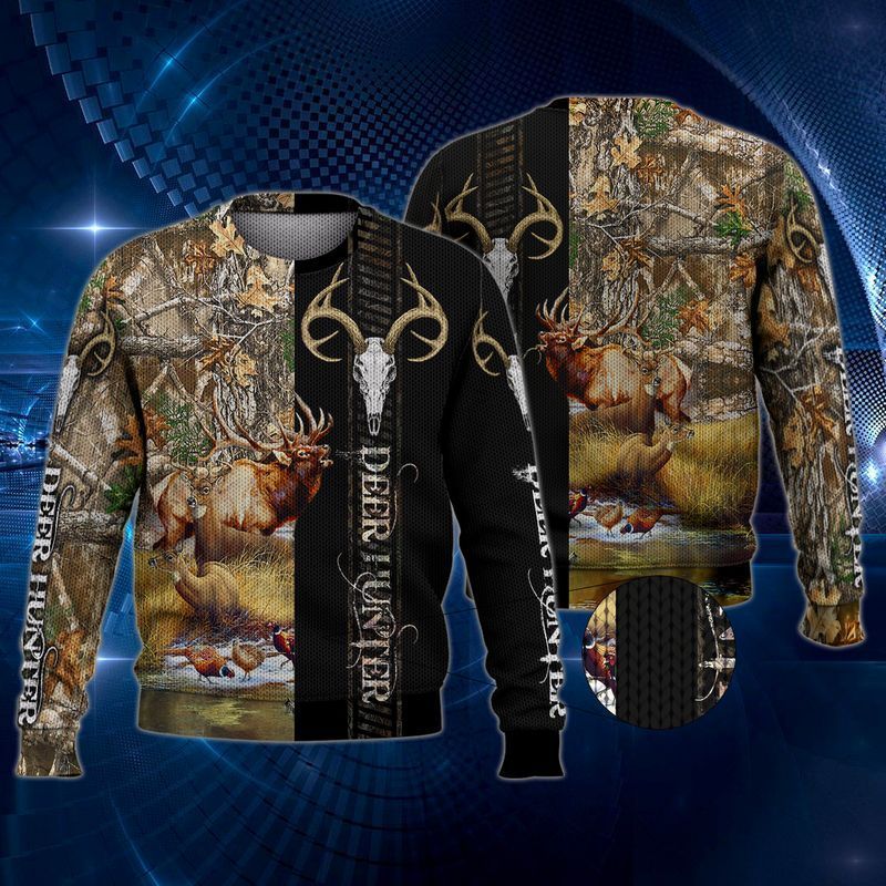 Cool Deer Hunting Camouflage For Hunter Ugly Christmas Sweater- Best Christmas Gifts 2023