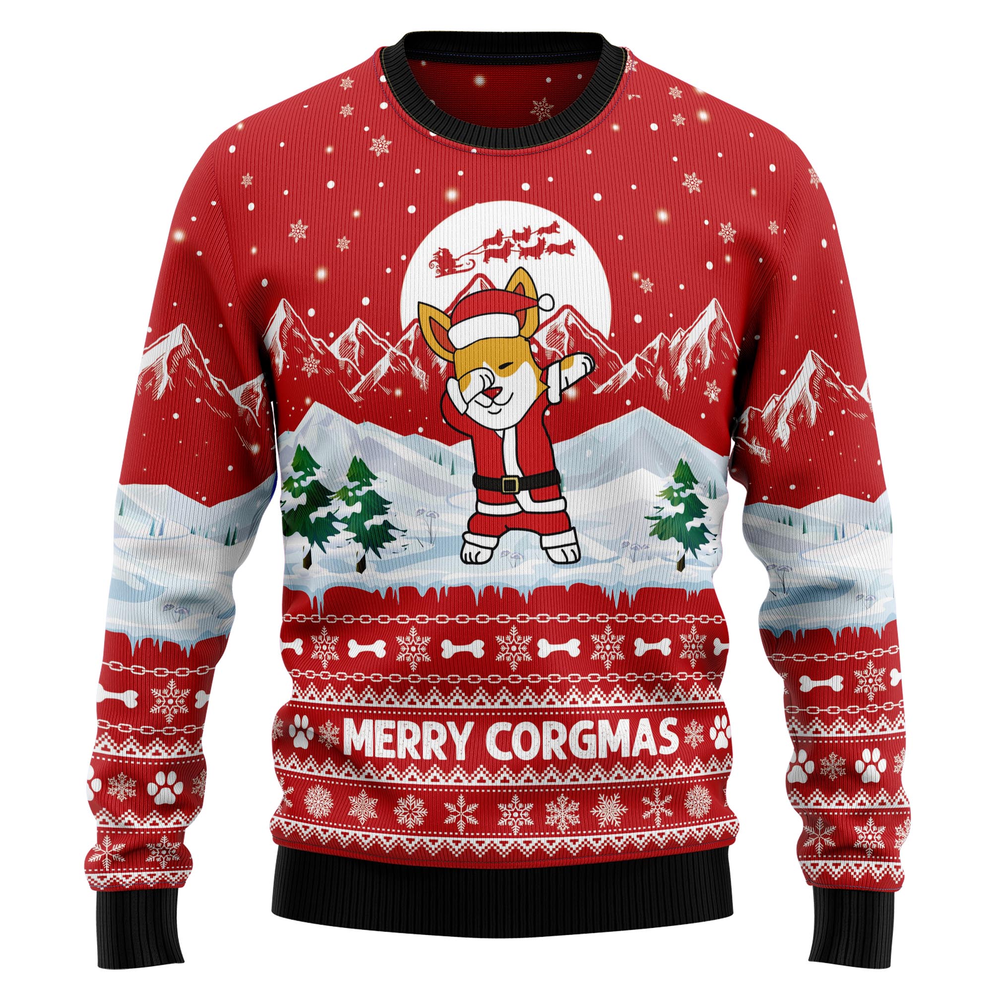 Corgi Merry Xmas G5116 Ugly Christmas Sweater- Best Christmas Gifts 2023