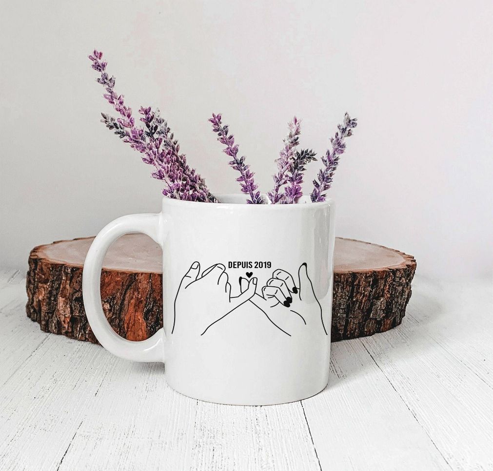 Couple Date Gift For Valentines Day Mug