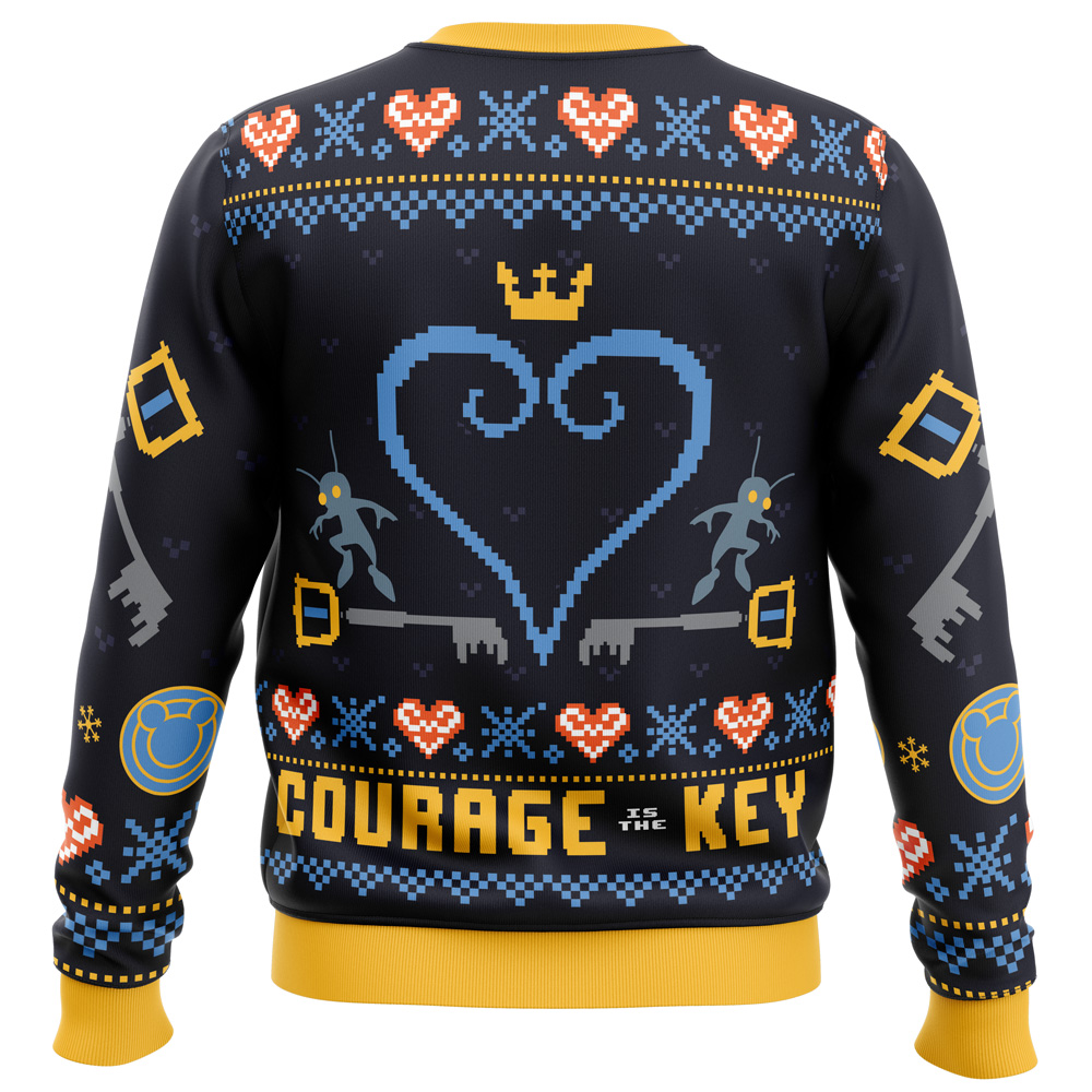 Courage is the Key Kingdom Hearts Ugly Christmas Sweater- Best Christmas Gifts 2023