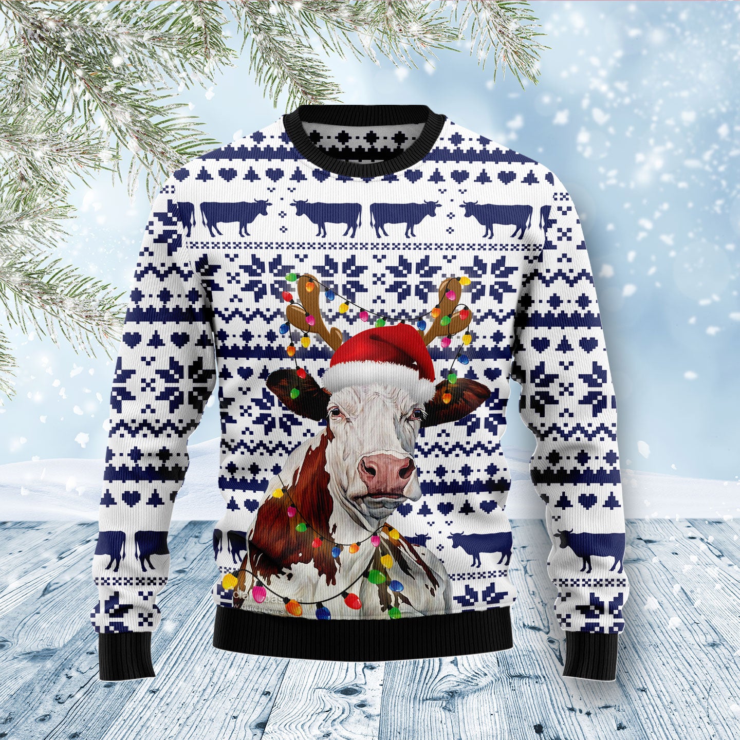 Cow Christmas Reunion D1011 Ugly Christmas Sweater- Best Christmas Gifts 2023