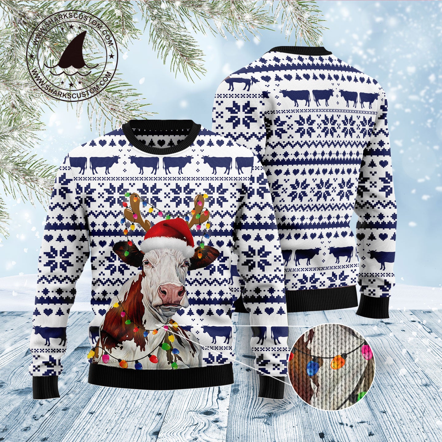 Cow Christmas Reunion D1011 Ugly Christmas Sweater- Best Christmas Gifts 2023