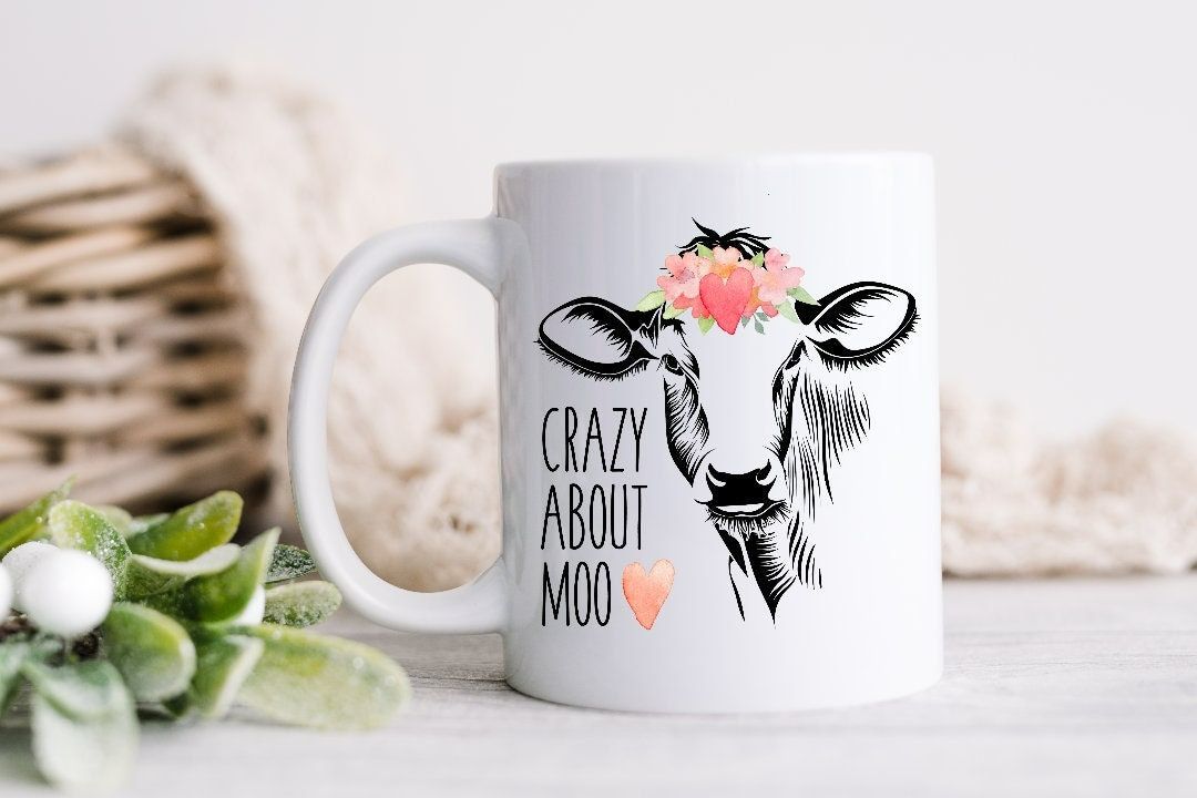 Cow Mug Valentines Cow Gifts Crazy About Moo