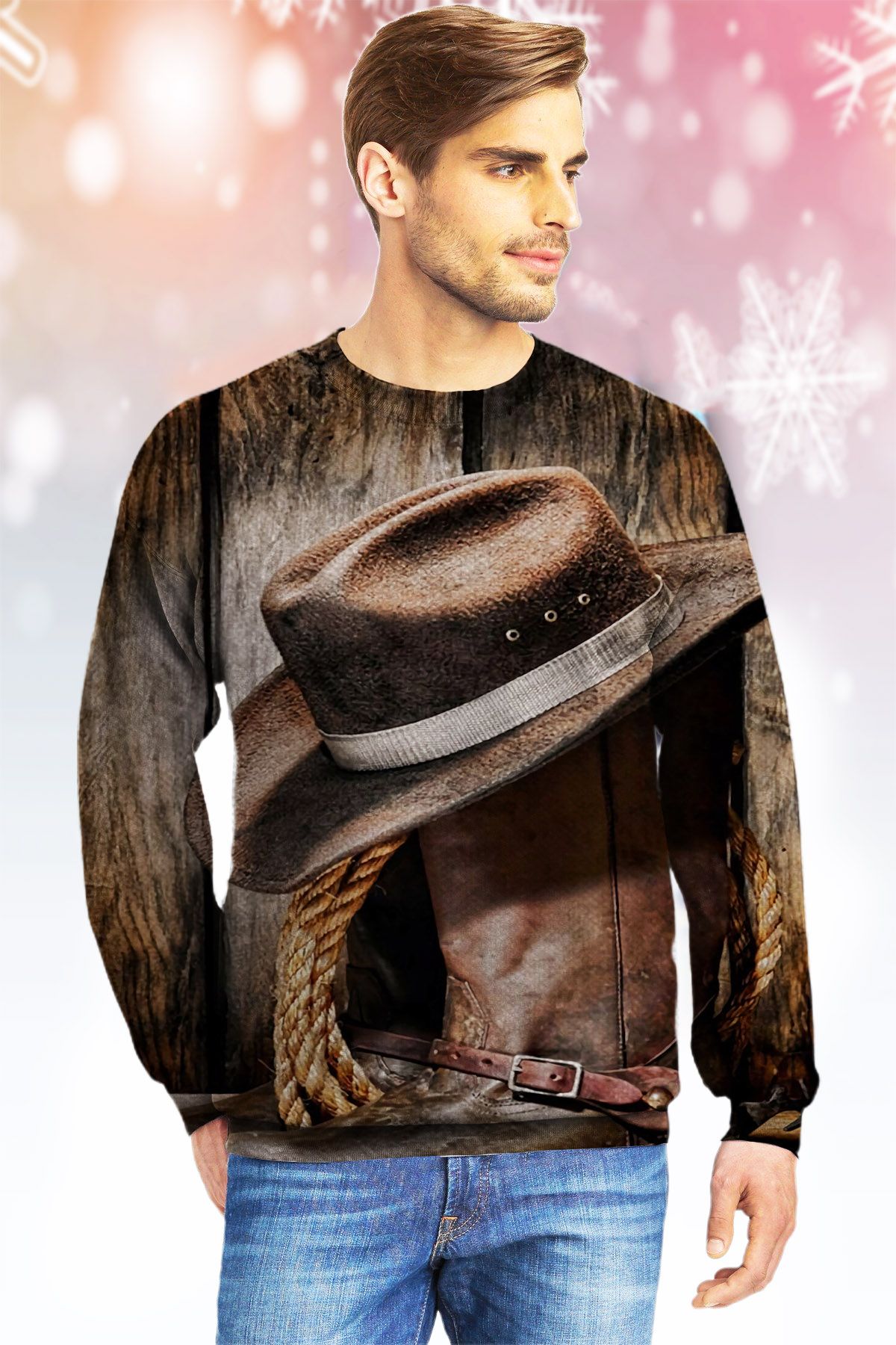 Cowboy  Ugly Christmas Sweater- Best Christmas Gifts 2023