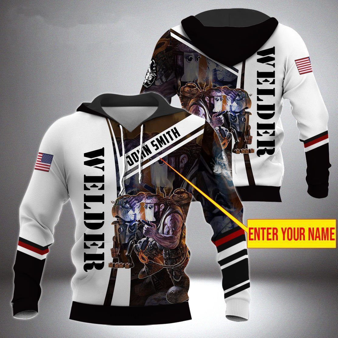 Custom Welder 3D Hoodie