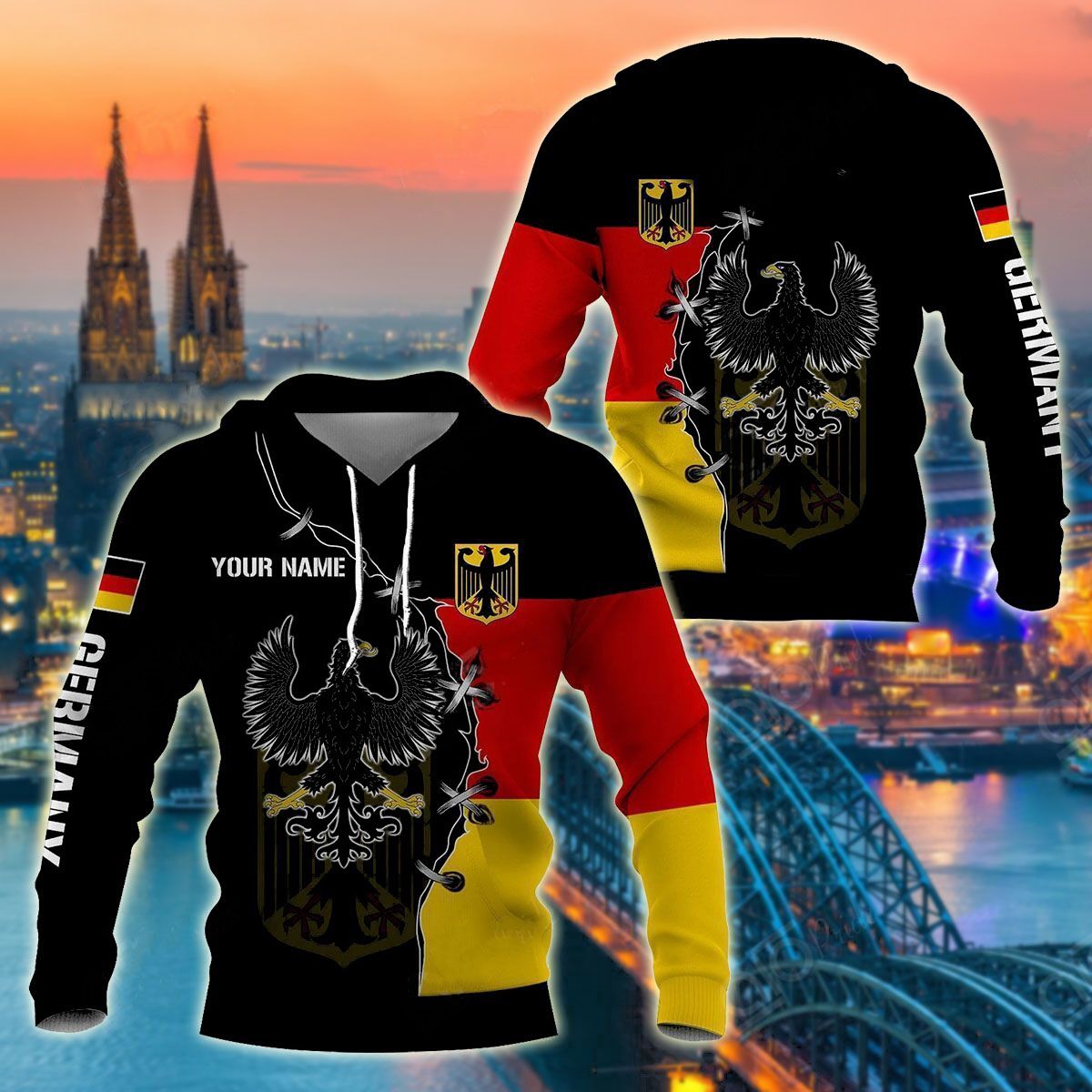 Customize Germany Golden Eagle Coat Of Arms Unisexs