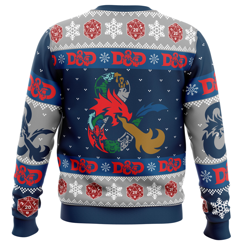 D-20 Dungeons & Dragons Ugly Christmas Sweater- Best Christmas Gifts 2023