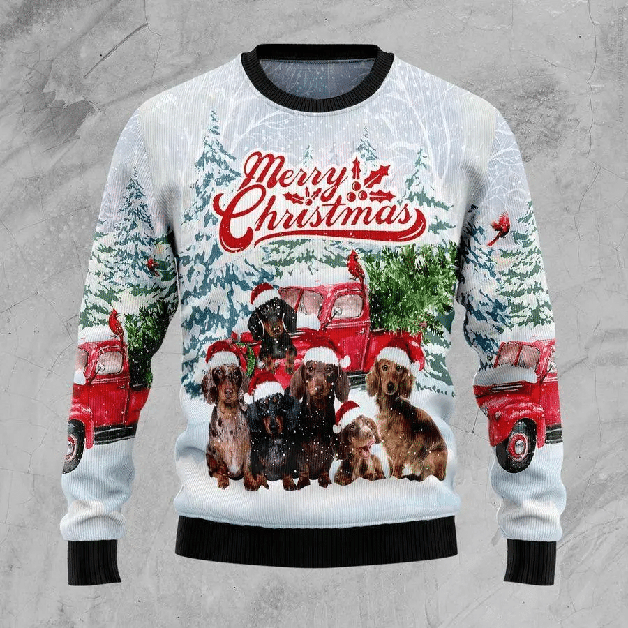 Dachshund Merry Ugly Christmas Sweater – Best Christmas Gifts 2023