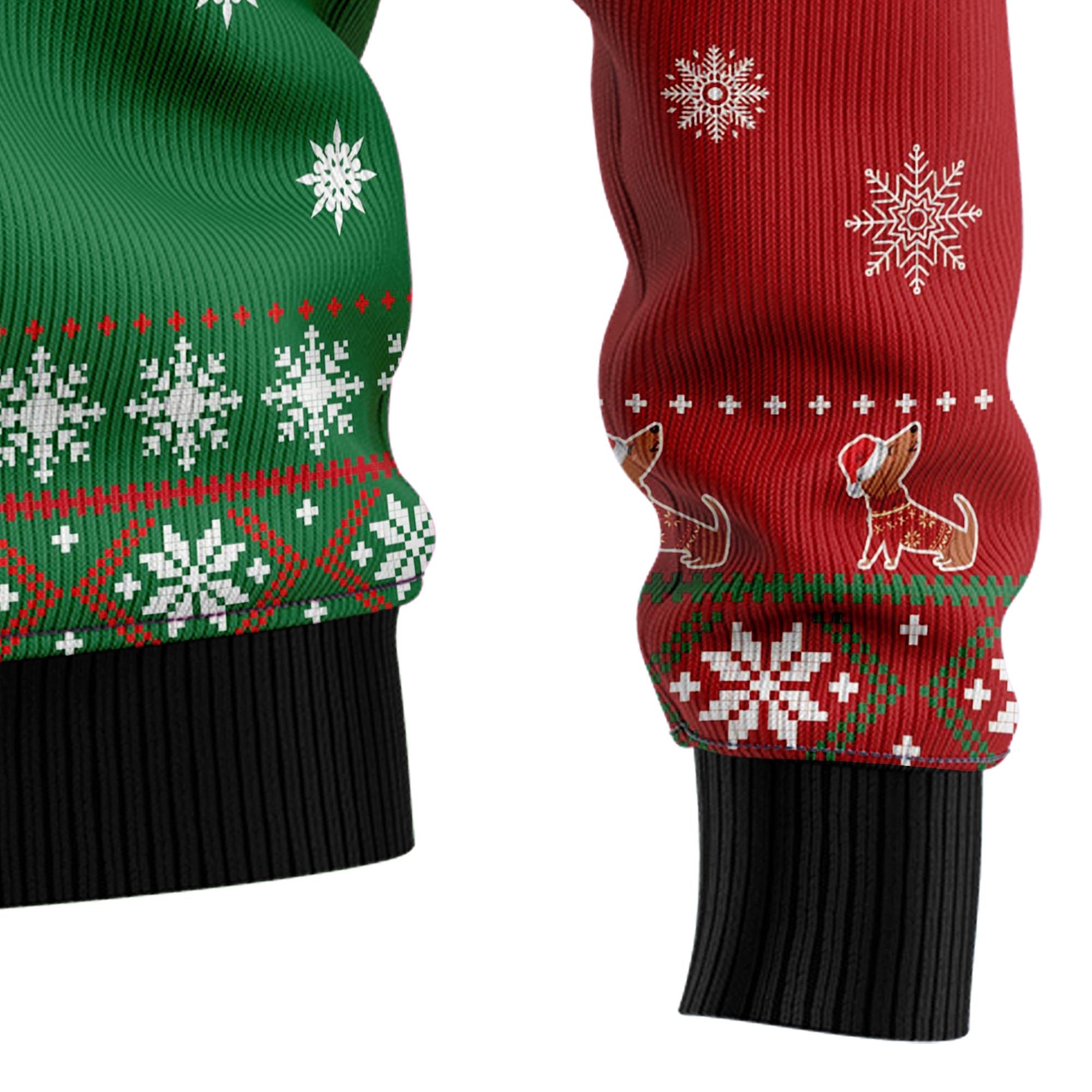 Dachshund Snow Day D1011 Ugly Christmas Sweater- Best Christmas Gifts 2023 Dachshund Snow Day D1011 Ugly Christmas Sweater- Best Christmas Gifts 2023