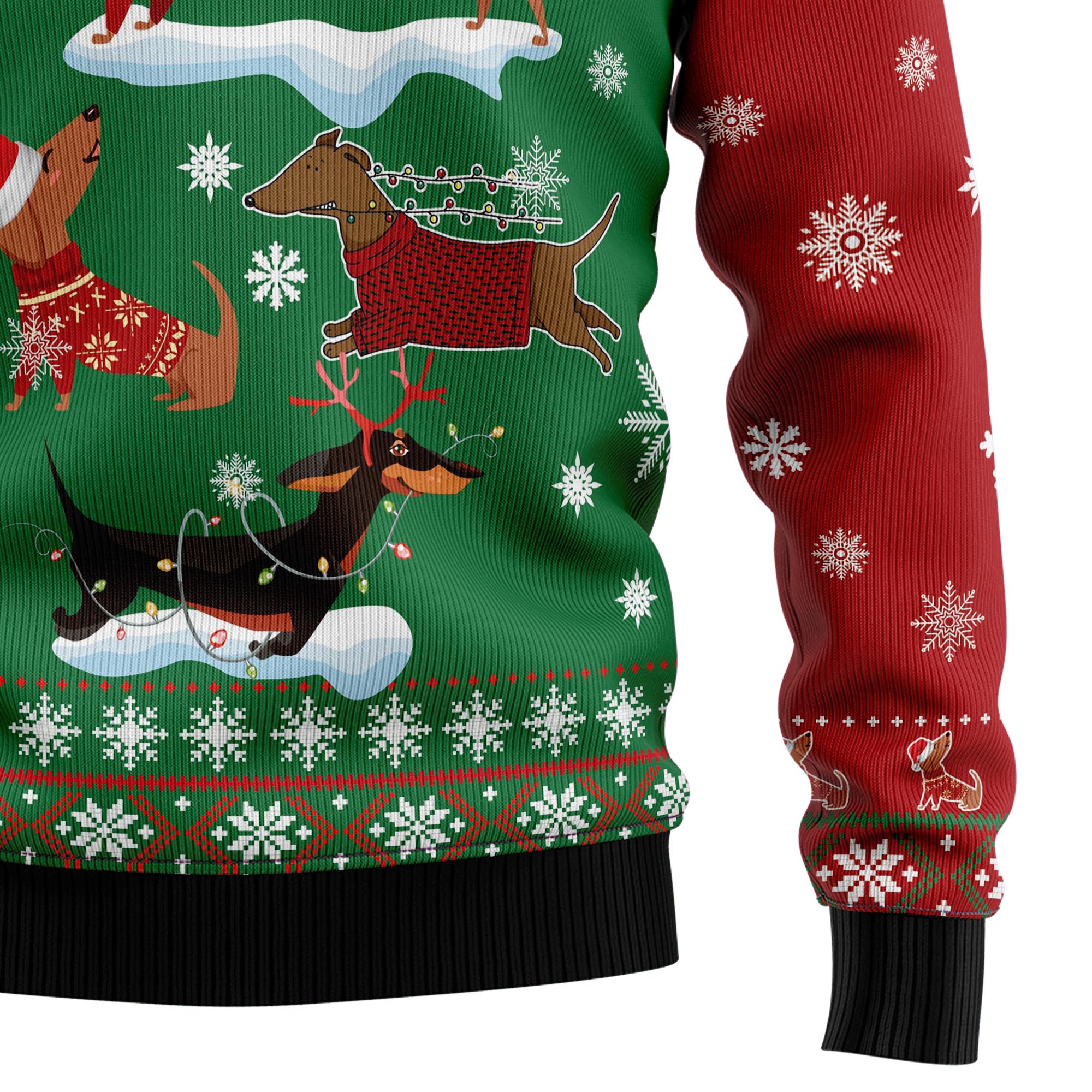 Dachshund Snow Day D1011 Ugly Christmas Sweater- Best Christmas Gifts 2023 Dachshund Snow Day D1011 Ugly Christmas Sweater- Best Christmas Gifts 2023