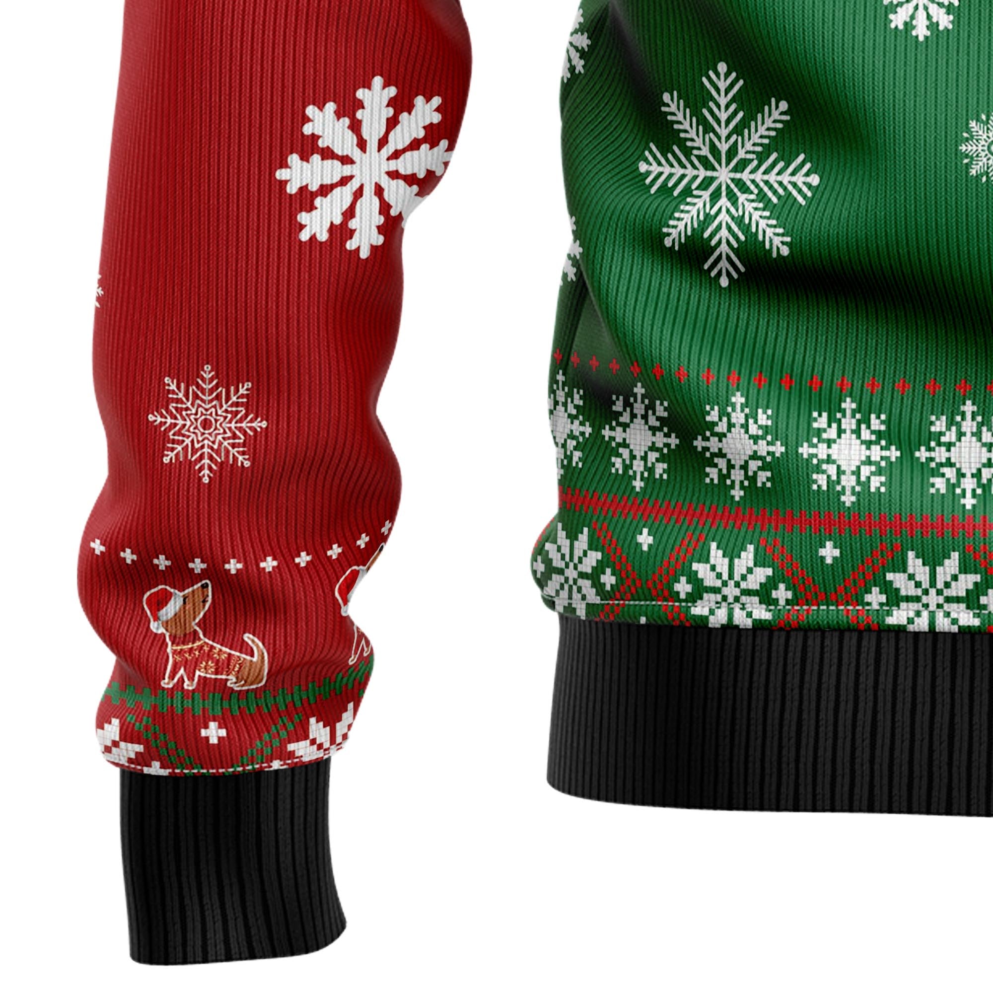 Dachshund Snow Day D1011 Ugly Christmas Sweater- Best Christmas Gifts 2023 Dachshund Snow Day D1011 Ugly Christmas Sweater- Best Christmas Gifts 2023
