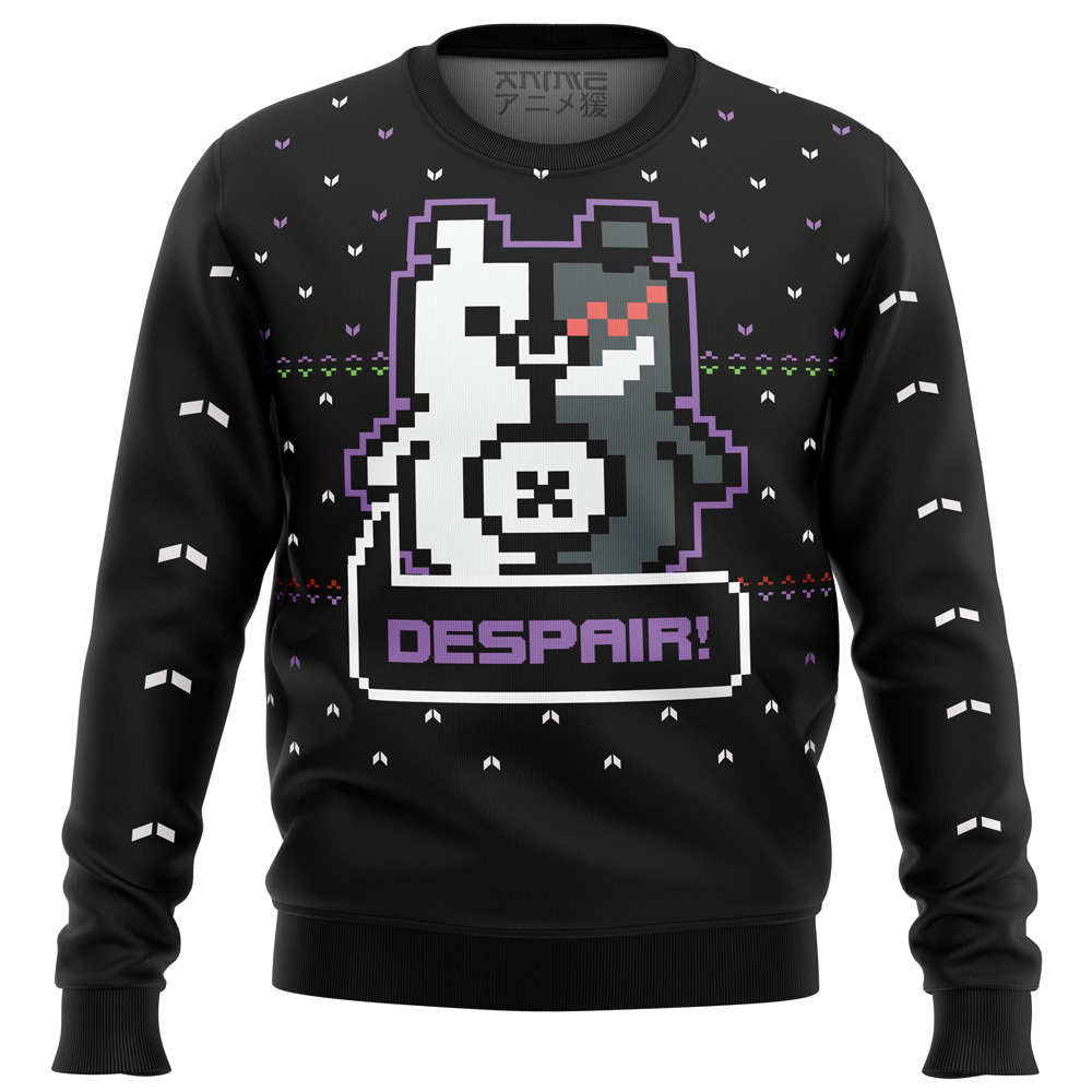 Danganronpa Monokuma Despair Ugly Christmas Sweater- Best Christmas Gifts 2023