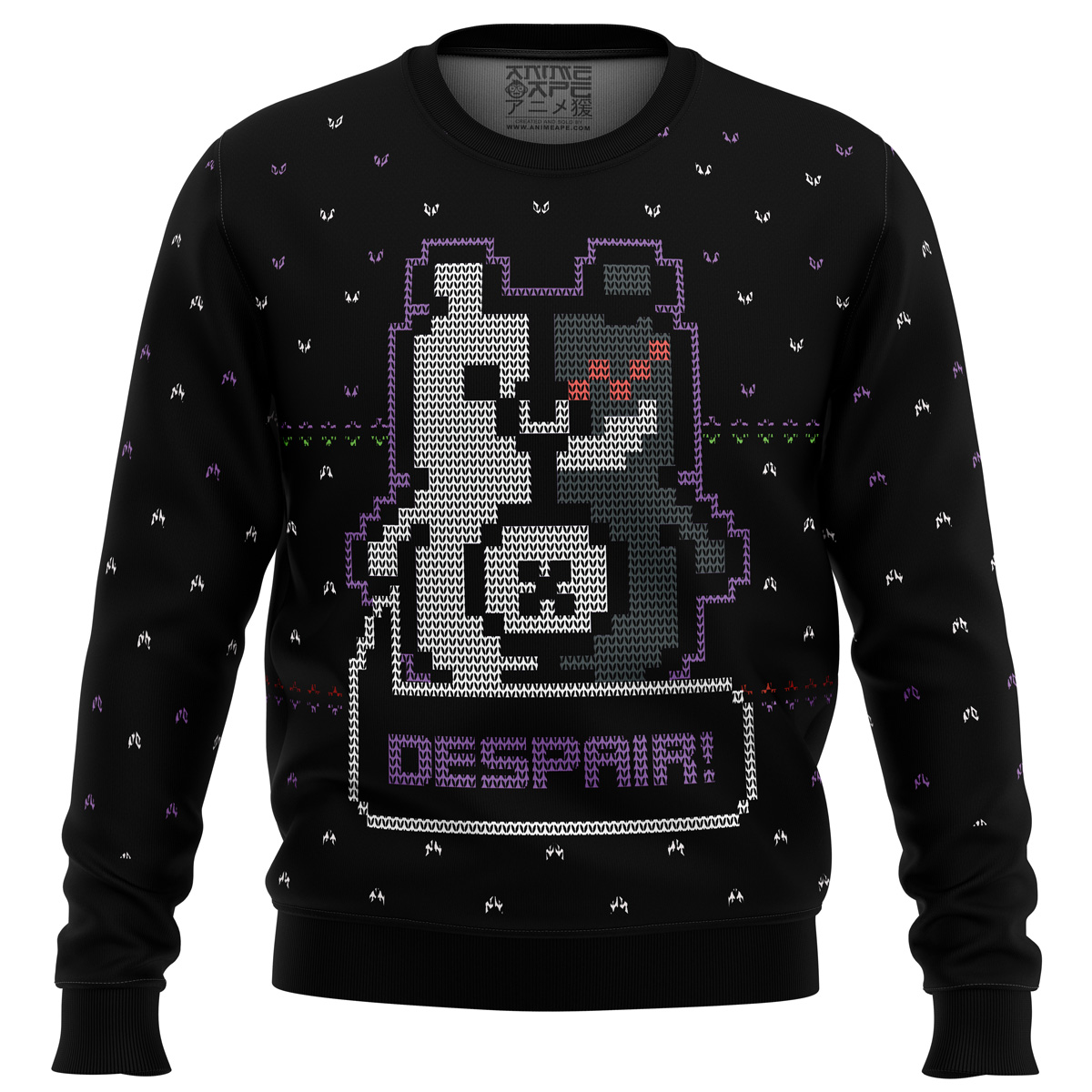 Danganropa Monokuma Despair Ugly Christmas Sweater- Best Christmas Gifts 2023