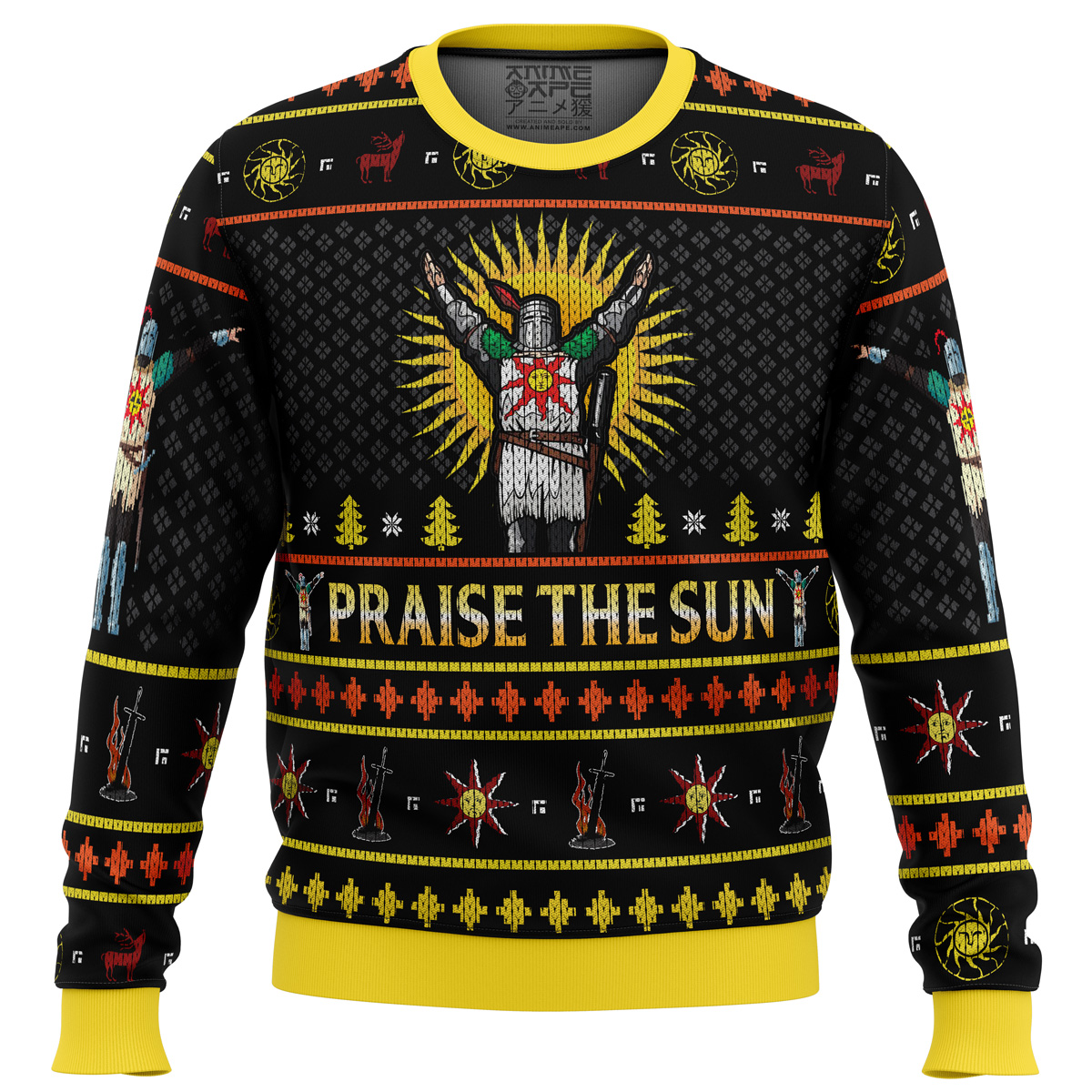 Dark Souls Praise the Sun Ugly Christmas Sweater- Best Christmas Gifts 2023