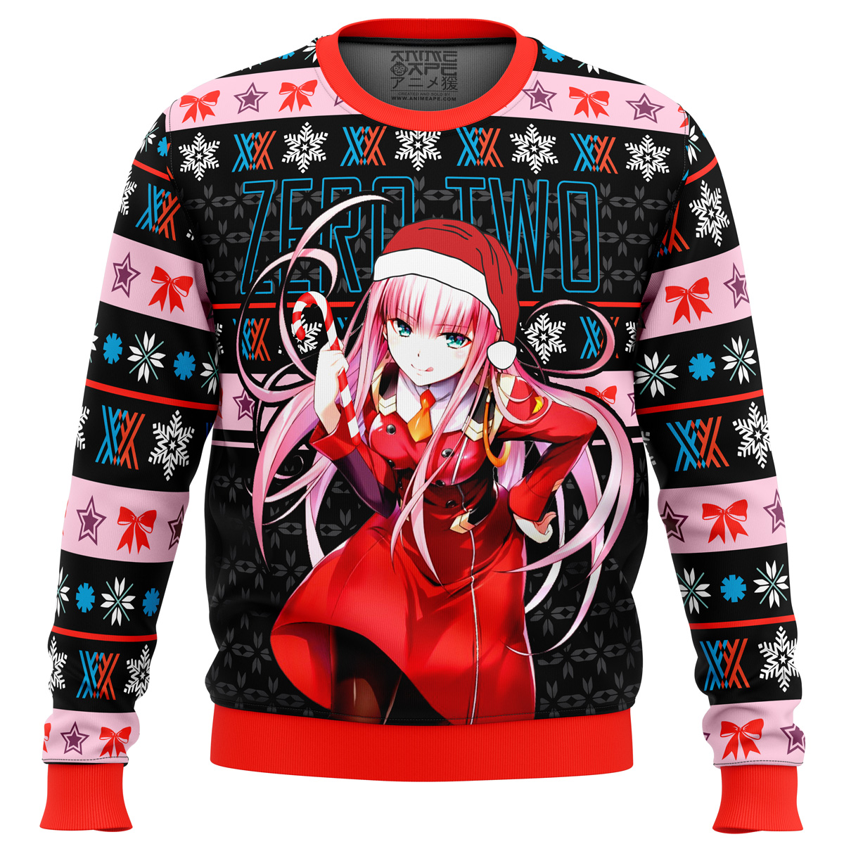 Darling in the Franxx Zero Two Ugly Christmas Sweater- Best Christmas Gifts 2023