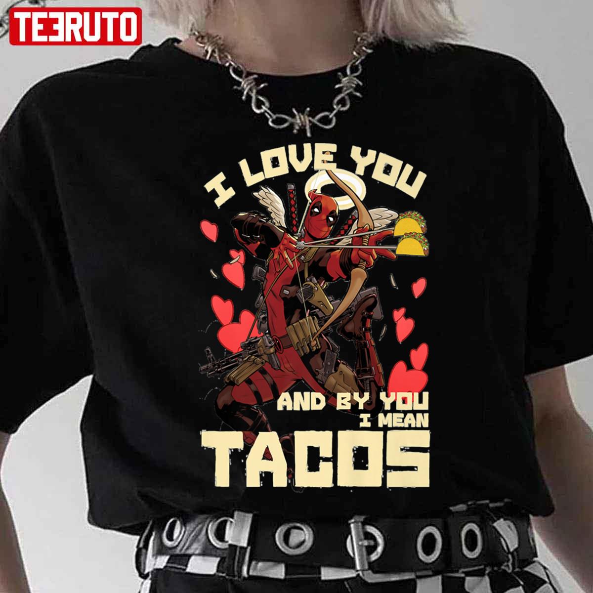 Deadpool’s Cupid Love For Tacos Unisex T-Shirt