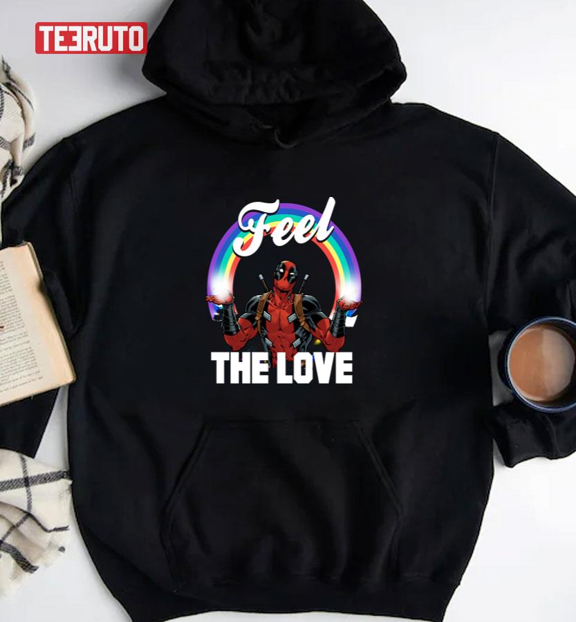 Deadpool’s Feel The Love Full Rainbow Arch Unisex T-Shirt