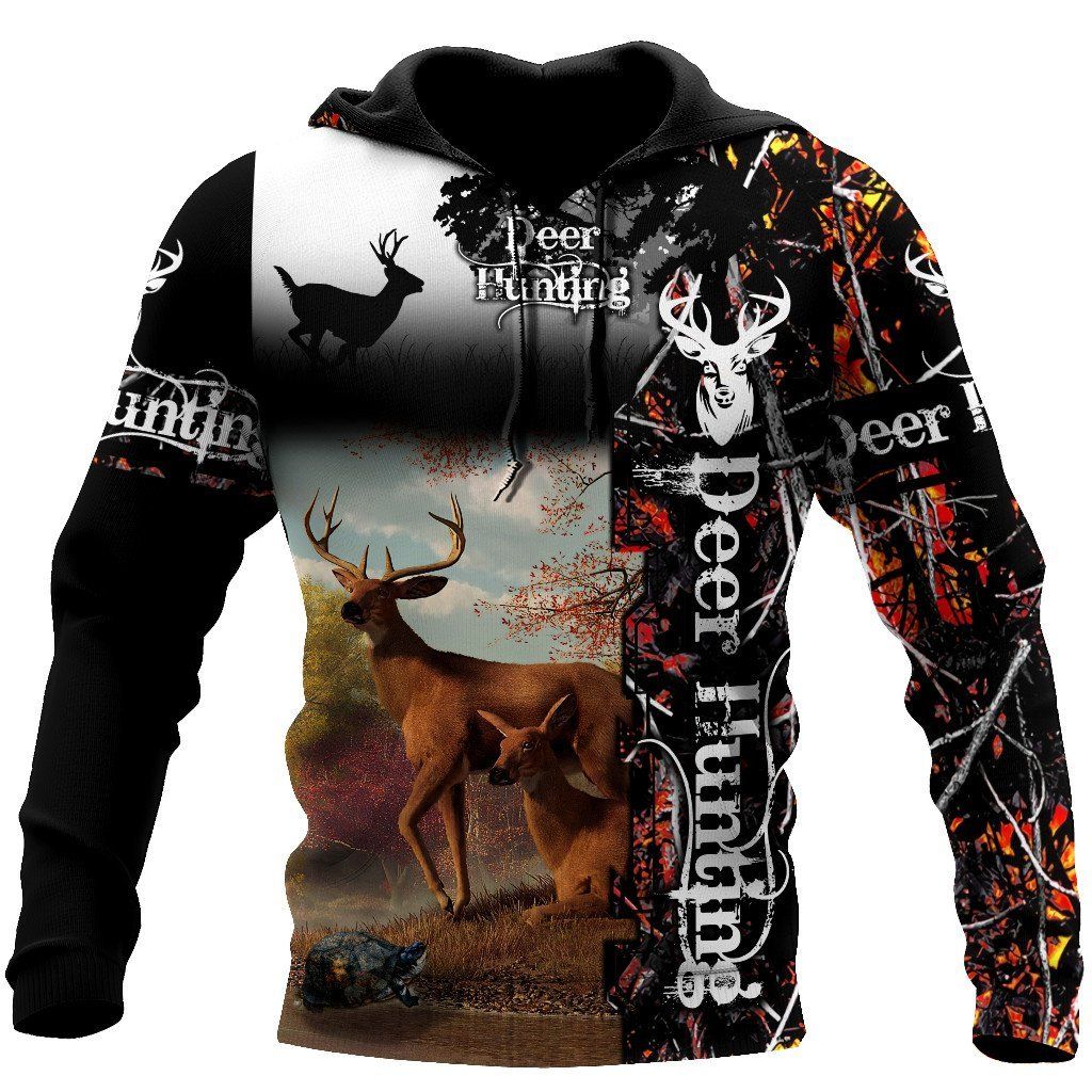 Deer Hunting V Camo 3D Hoodie