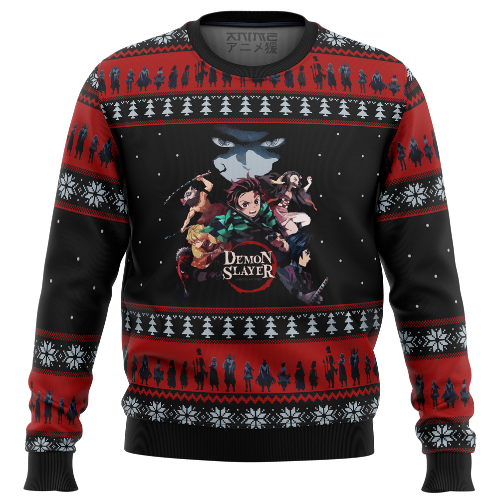 Demon Slayer Poster Ugly Christmas Sweater- Best Christmas Gifts 2023