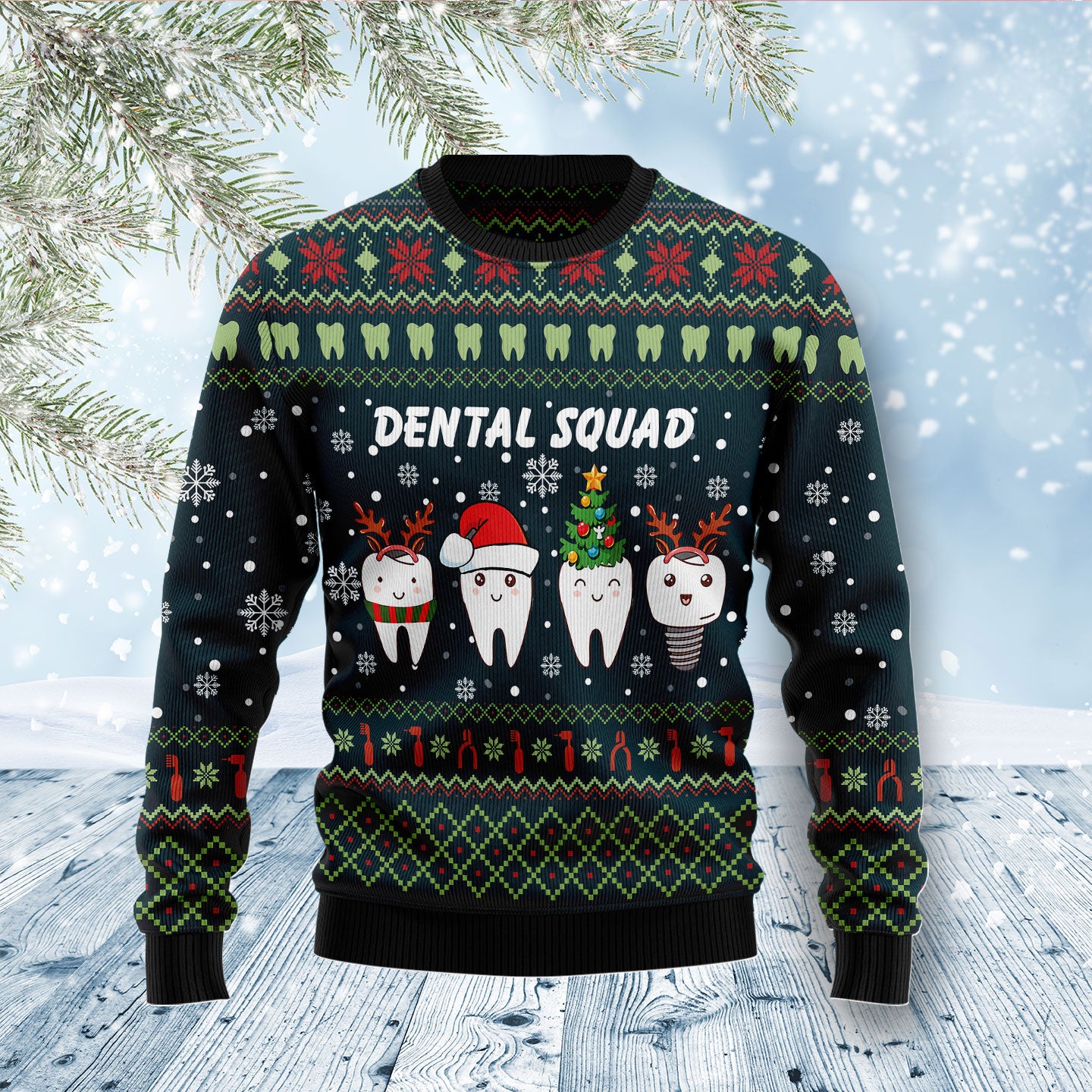 Dental Squad D1211 Ugly Christmas Sweater- Best Christmas Gifts 2023