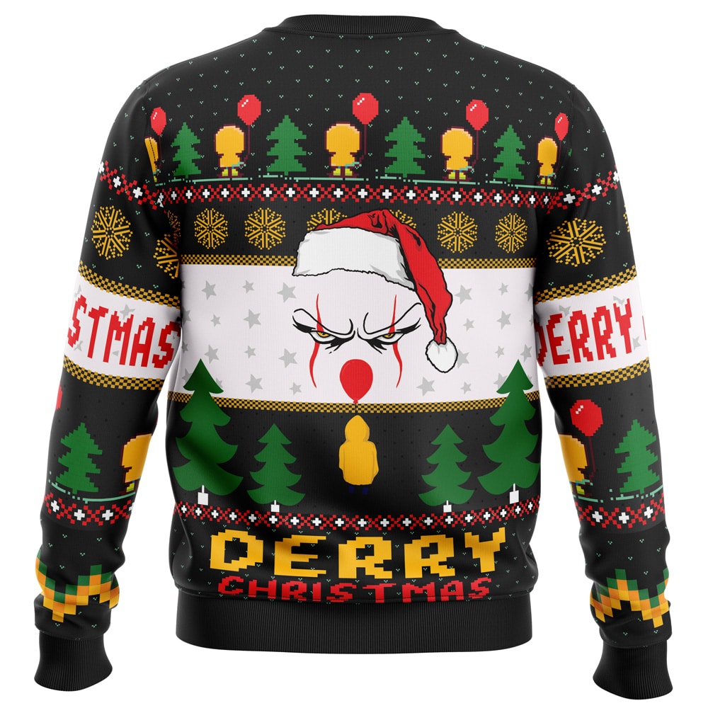 Derry Pennywise Christmas Ugly Christmas Sweater- Best Christmas Gifts 2023