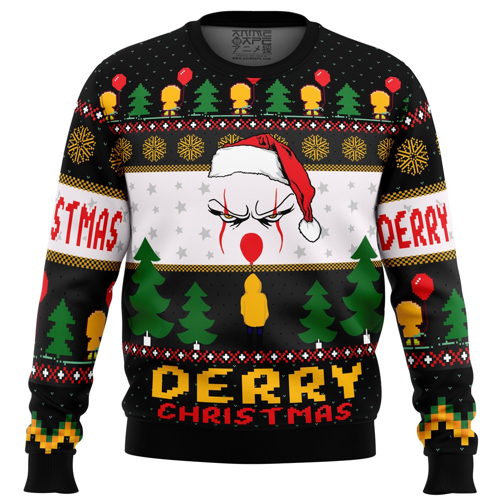 Derry Pennywise Christmas Ugly Christmas Sweater- Best Christmas Gifts 2023