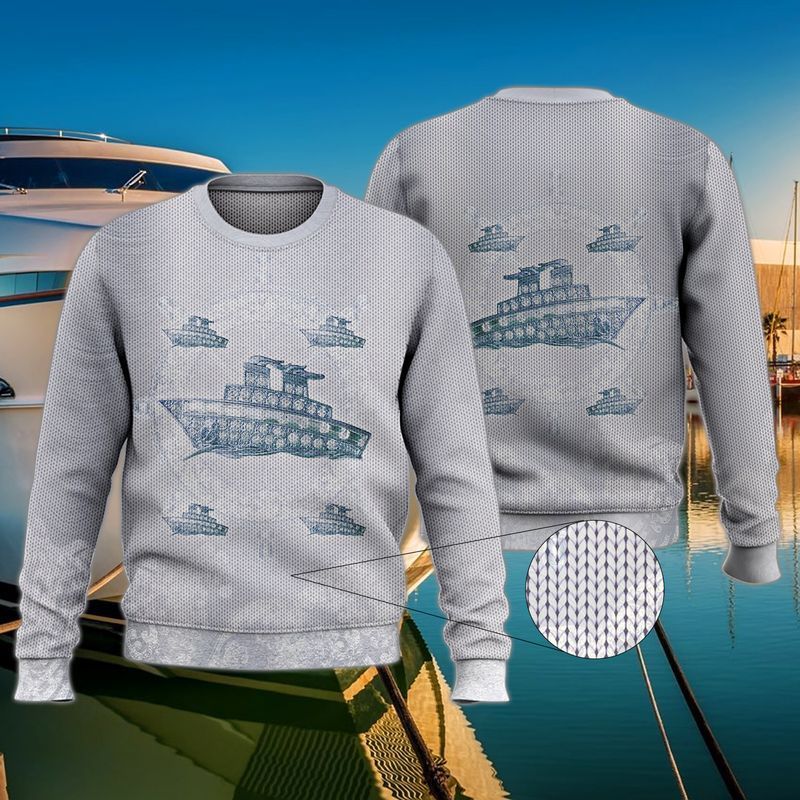 Diamond Cruise Royal Journey Fashionable Ugly Christmas Sweater- Best Christmas Gifts 2023