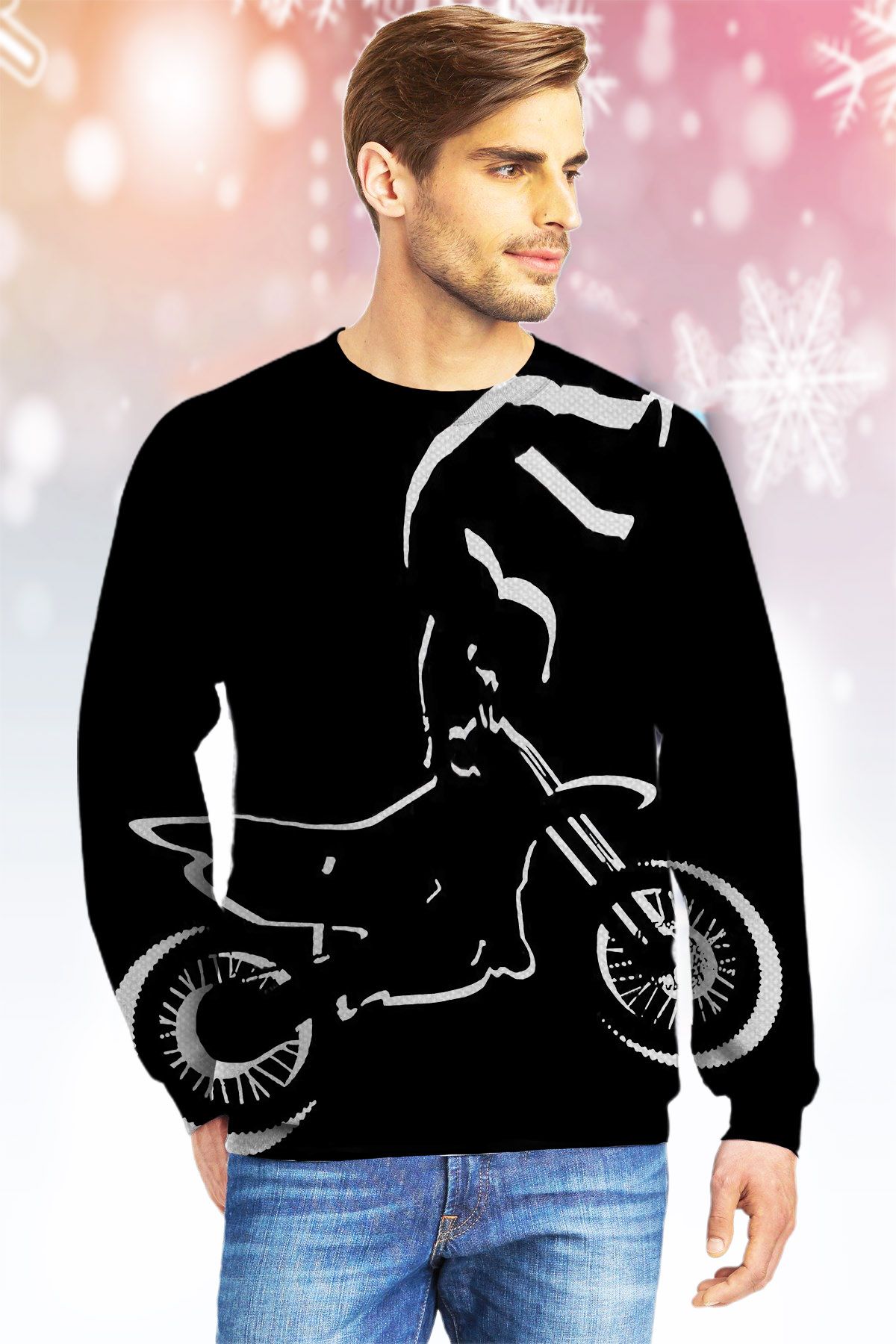 Dirt Bike KVH Ugly Christmas Sweater- Best Christmas Gifts 2023