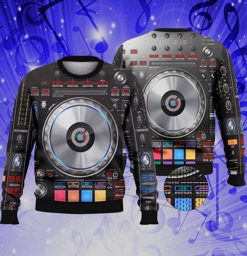 Dj Controller Ugly Christmas Sweater- Best Christmas Gifts 2023