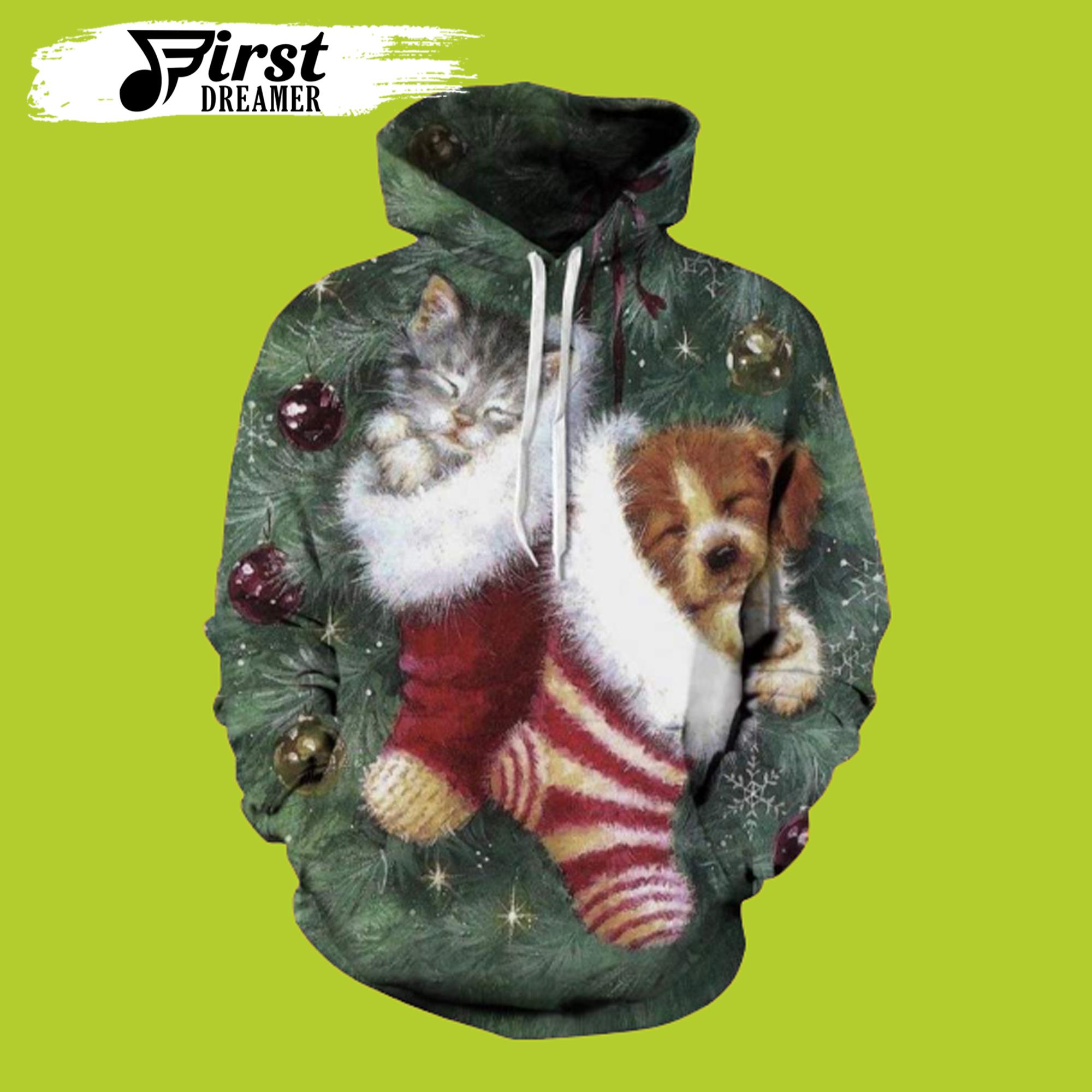 Dog Christmas All Over Printed Unisex